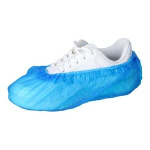 PE-Überziehschuhe 41 cm blau gehämmert