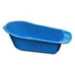 Baby-Badewanne 90 cm x 45,5 cm x 22,5 cm oval blau