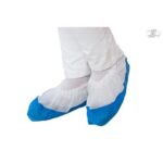 PP-Überziehschuhe  42 cm weiss mit Sohle blau