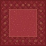 Mitteldecke Bio Dunicel 84 cm x 84 cm Rhombus Bordeaux