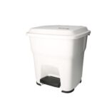 Abfallbehälter 39 cm x 39 cm x 44 cm 35 L weiss mit Pedal